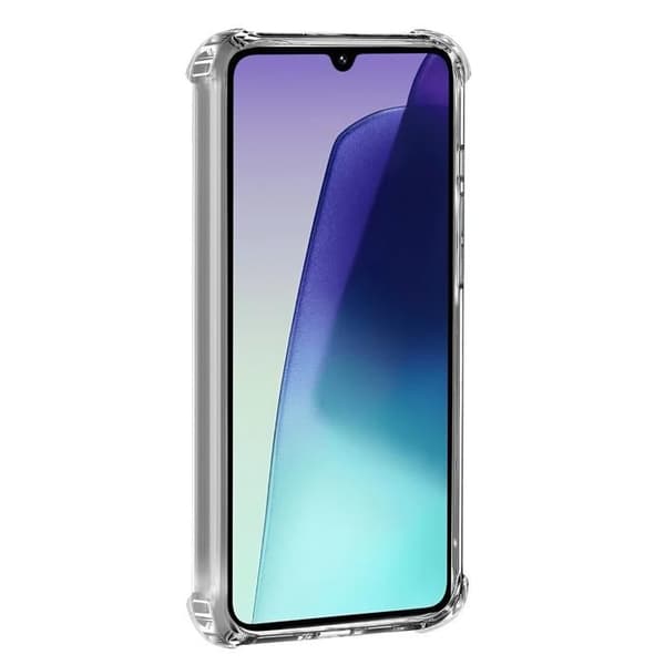 Stötabsorberande skal - Phonillico® - Xiaomi Redmi 14C - Flexibelt - Transparent - 2 Härdat glas