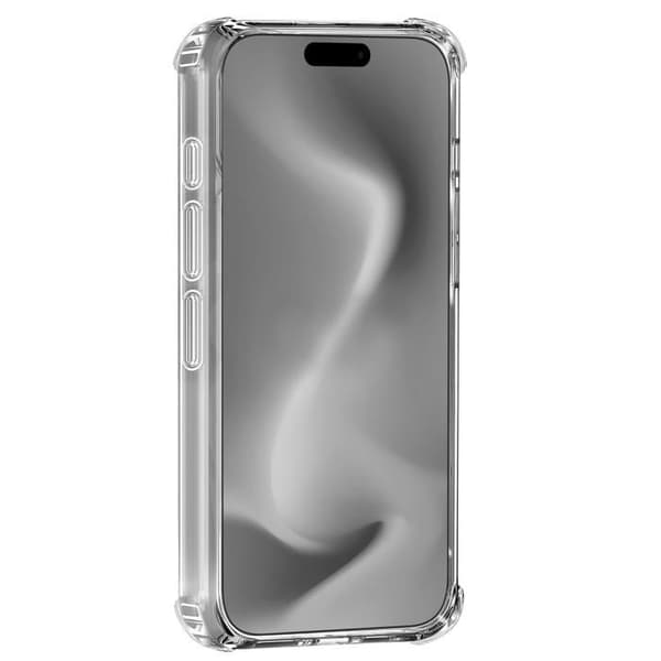 Stötsäkert skal för iPhone 16 PLUS - Transparent mjukt silikonskydd Phonillico®