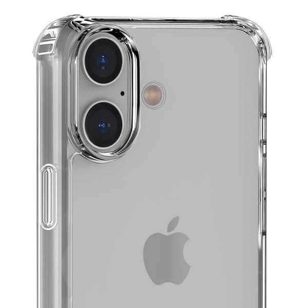Stötsäkert skal för iPhone 16 PLUS - Transparent mjukt silikonskydd Phonillico®