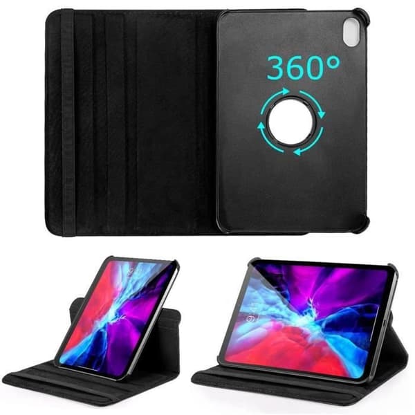 360 roterande fodral svart för iPad MINI 6:e generationen 2021 - Skyddande fodral med elastisk stängning Phonillico®