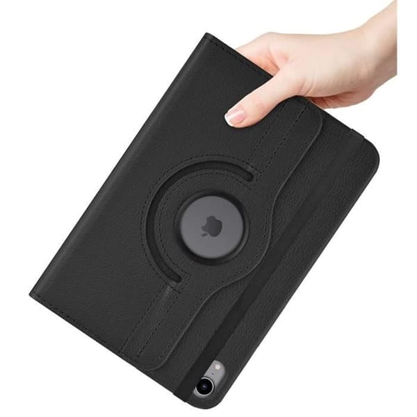 360 roterande fodral svart för iPad MINI 6:e generationen 2021 - Skyddande fodral med elastisk stängning Phonillico®