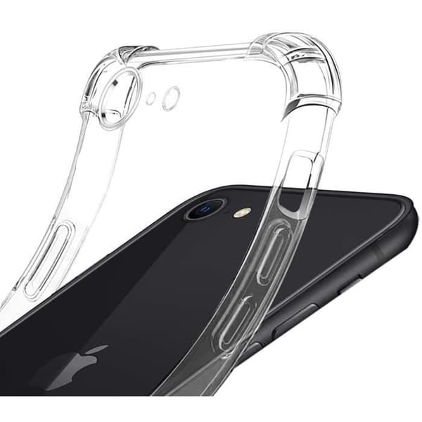 Transparent Silikon Stötsäkert Fodral för iPhone SE 2022 Phonillico®