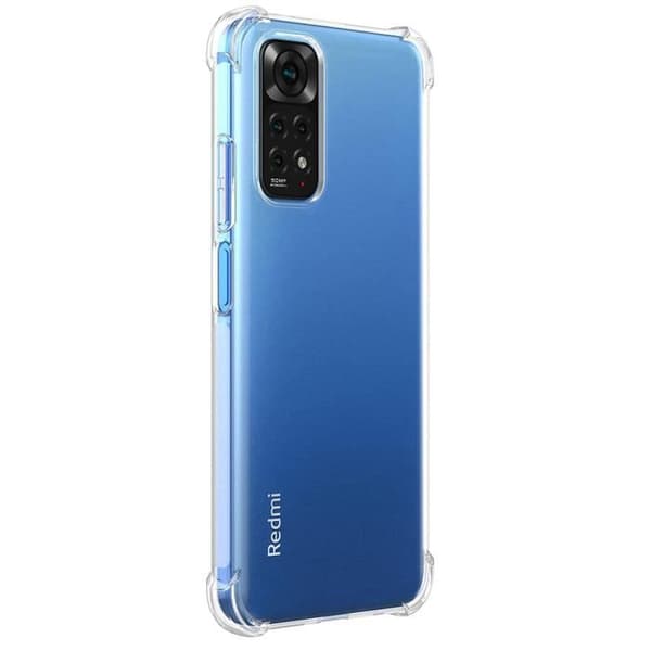 Skal för Xiaomi Redmi Note 11 - Redmi Note 11S - Stötabsorberande skydd i mjuk, transparent silikongummi Phonillico®