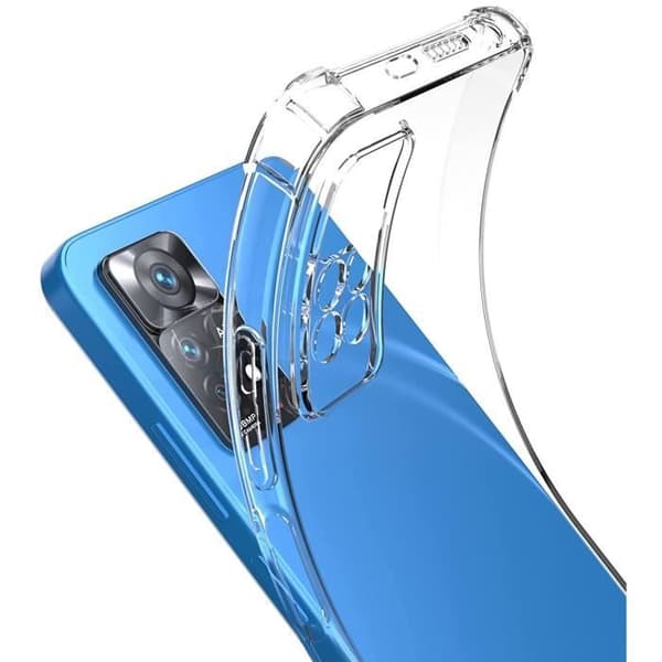 Skal för Xiaomi Redmi Note 11 - Redmi Note 11S - Stötabsorberande skydd i mjuk, transparent silikongummi Phonillico®