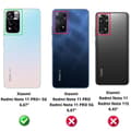 Miniatyrbild 2 av 4: Fodral för Xiaomi Redmi Note 11 PRO+ 5G - Redmi Note 11 PRO PLUS 5G - Stötsäkert skydd Mjukt silikon Transparent Phonillico®