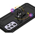 Miniatyrbild 2 av 4: Svart skal till Samsung Galaxy A33 5G - Stötsäkert skydd Militärstil Robust Ring 360 Roterande Phonillico®