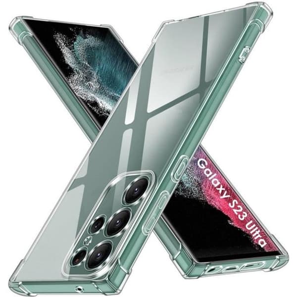 Coque för Samsung Galaxy S23 ULTRA - Stötskydd TPU Mjuk Transparent Phonillico®