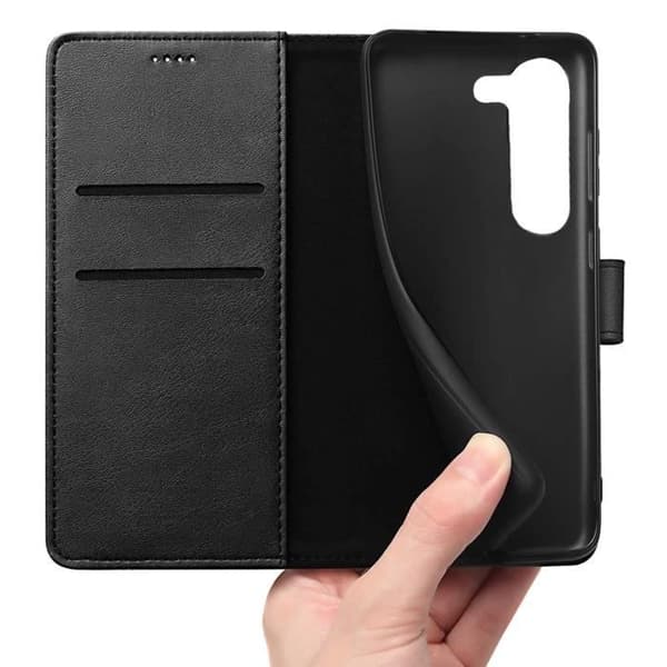 Fodral till Samsung Galaxy S23 - Svart Plånboksflik Magnetspänne Kortförvaring Phonillico®
