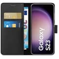 Miniatyrbild 2 av 4: Fodral till Samsung Galaxy S23 - Svart Plånboksflik Magnetspänne Kortförvaring Phonillico®