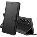 Miniatyrbild 1 av 4: Fodral till Samsung Galaxy S23 - Svart Plånboksflik Magnetspänne Kortförvaring Phonillico®