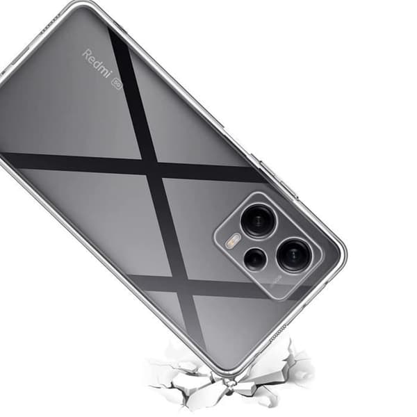 Fodral för Xiaomi Redmi Note 12 PRO 5G - Transparent Silikon Gel TPU Skydd Mjuk Ultra Tunn Phonillico®