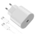 Miniatyrbild 1 av 4: Snabbladdare 18W + Kabel för Sony Xperia 1-5-XZ3-XZ2-XZ2 Compact-XZ1-XZs-XZ Premium-10-10 II-10 Plus-XA2 Phonillico®