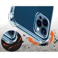 Miniatyrbild 3 av 4: Skyddsfodral för iPhone 14 PRO - Stötdämpande Transparent Mjuk Silikon Phonillico®