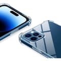 Miniatyrbild 4 av 4: Skyddsfodral för iPhone 14 PRO - Stötdämpande Transparent Mjuk Silikon Phonillico®