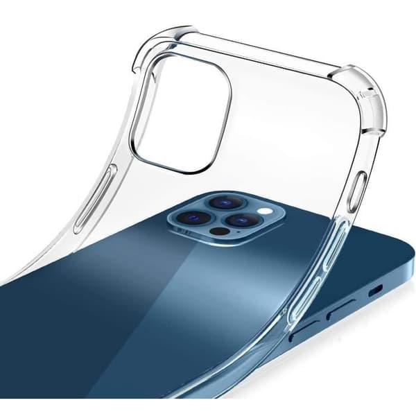 Skyddsfodral för iPhone 14 PRO - Stötdämpande Transparent Mjuk Silikon Phonillico®