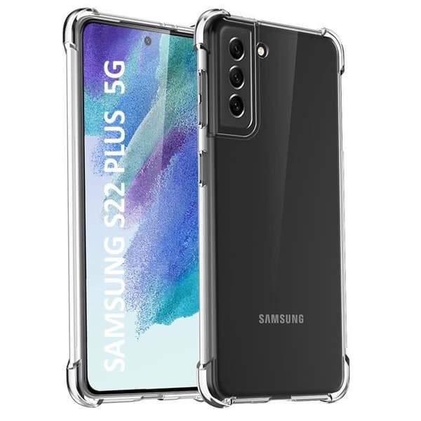 Skal till Samsung S22 PLUS 5G - Stötsäkert skydd Mjukt silikon Transparent Phonillico®