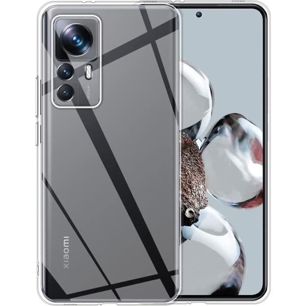 Fodral för Xiaomi 12T - Xiaomi 12T PRO - Silikongel TPU Transparent Skydd Mjukt Ultratunt Phonillico®