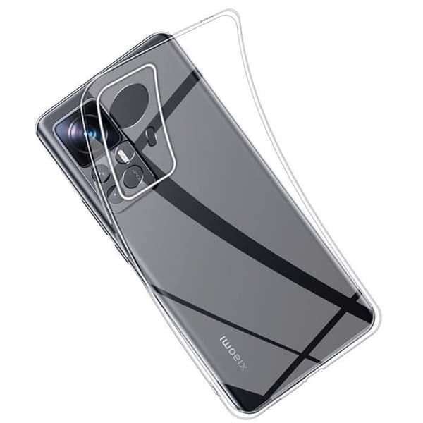 Fodral för Xiaomi 12T - Xiaomi 12T PRO - Silikongel TPU Transparent Skydd Mjukt Ultratunt Phonillico®
