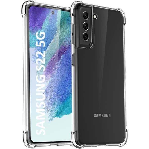 Coque för Samsung S22 5G - Stötskydd Silikon Mjuk Transparent Phonillico®