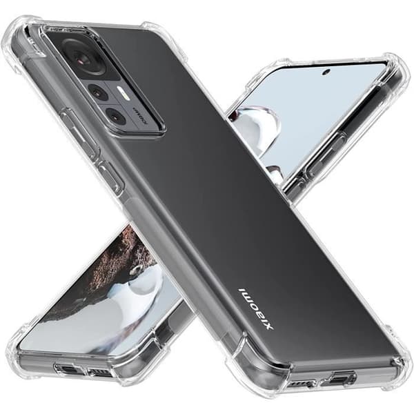 Skydd för Xiaomi 12T - 12T PRO - Stötabsorberande TPU Mjuk Transparent Phonillico®