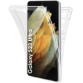 Miniatyrbild 1 av 4: Fodral till Samsung Galaxy S23 ULTRA - 360 graders genomskinligt skal med 2 fram- och bakdelar, sammankopplade Phonillico®
