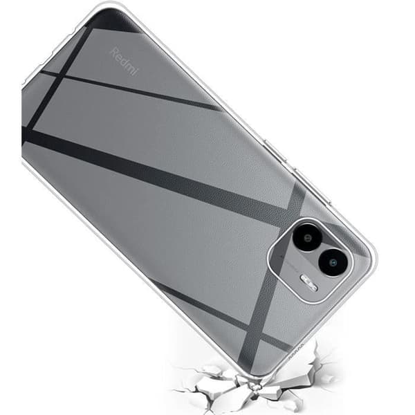 Skal till Xiaomi Redmi A2 - Silikongel TPU Transparent Skydd Mjukt Ultratunt Phonillico®
