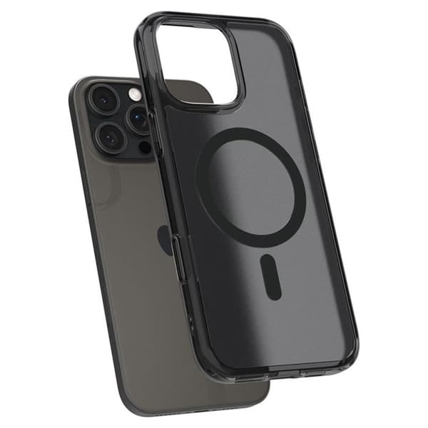 Coque för iPhone 16 Pro Max - Spigen Ultra Hybrid T MagSafe - Svart Frostad