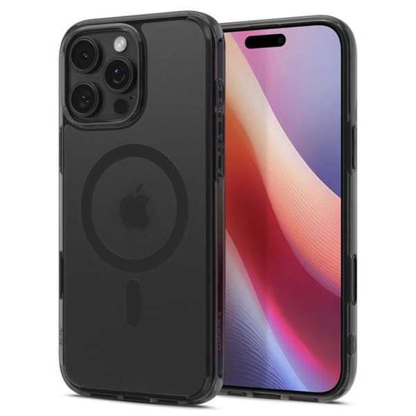 Coque för iPhone 16 Pro Max - Spigen Ultra Hybrid T MagSafe - Svart Frostad