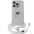 Miniatyrbild 2 av 6: iPhone 15 Pro Max-fodral - Karl Lagerfeld IML MagSafe (KLHMP15XHCHCCHNT) - Genomskinligt Choupette-huvud och -lina
