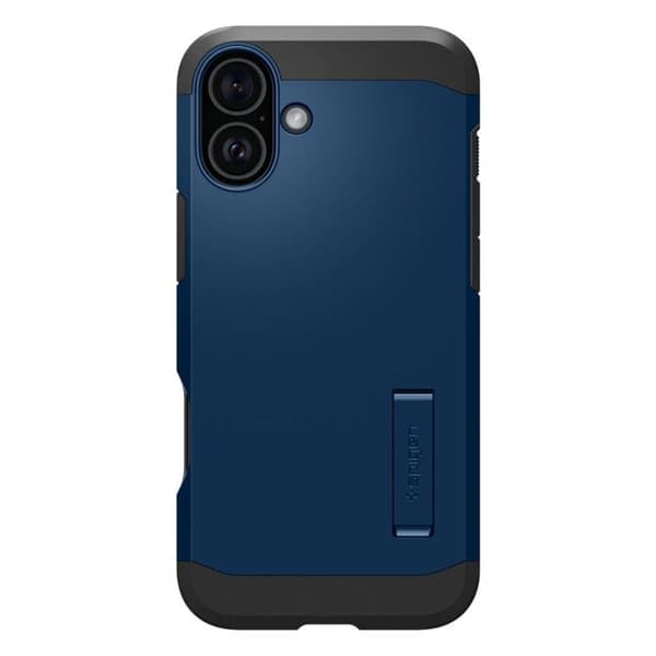Skyddshölje - Spigen - iPhone 16 - Marinblå - Semi-styv - Optimal skydd