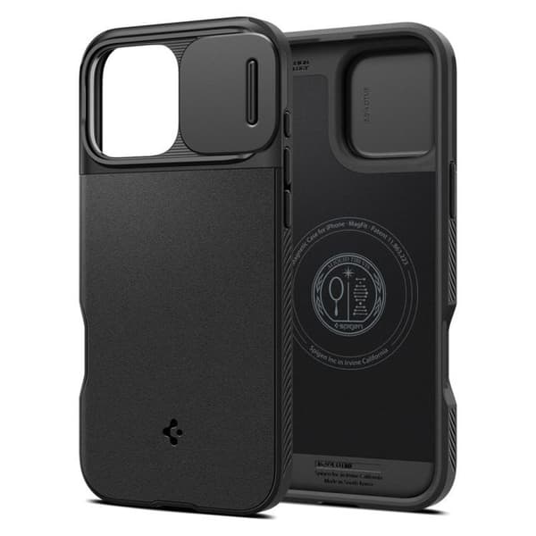 Skyddsskal - Spigen - iPhone 16 Pro Max - Svart - Semi-rigida - MagSafe