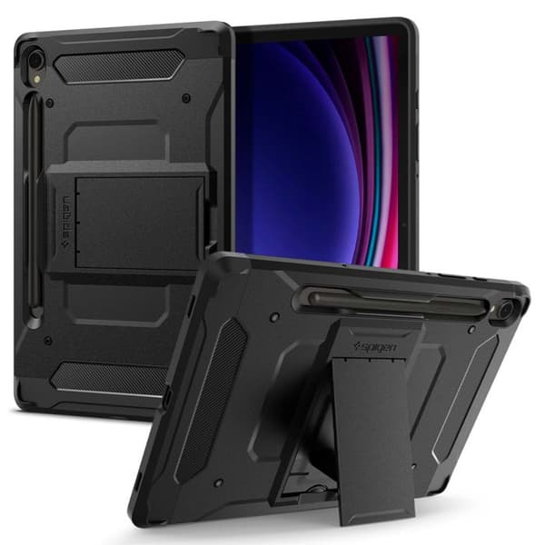 Skydd för Samsung Galaxy Tab S9 - Spigen Tough Armor Pro - Svart