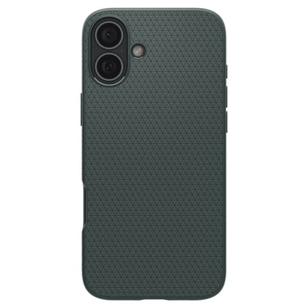 Skyddsskal - Spigen - iPhone 16 - Abyss Green - Halvstyv - Elegant