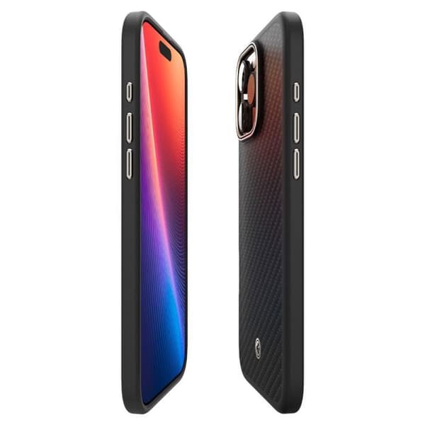 Enzo Aramid iPhone 16 Pro Fodral - Spigen - Svart / Naturlig