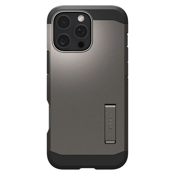 Skyddsfodral - Spigen - iPhone 16 Pro - Gunmetal - Semi-rigidh - Elegant