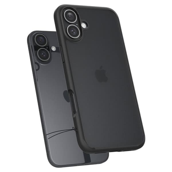 Skyddsskal - Spigen - iPhone 16 - Semihård - Frost Black - Optimal skydd