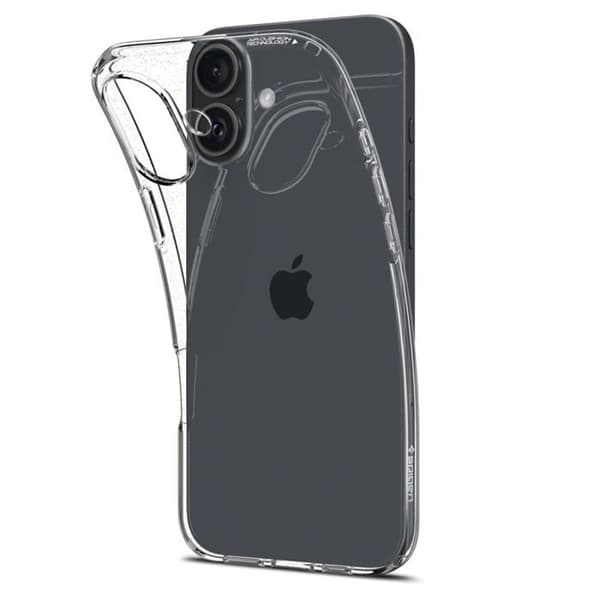 Skyddsfodral - Spigen - iPhone 16 - Semihård - Klar - Optimal skydd