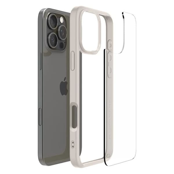 Skyddshölje - Spigen - iPhone 16 Pro Max - Halvstyv - Natural Titanium - Elegant
