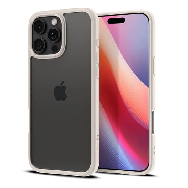 Skyddshölje - Spigen - iPhone 16 Pro Max - Halvstyv - Natural Titanium - Elegant