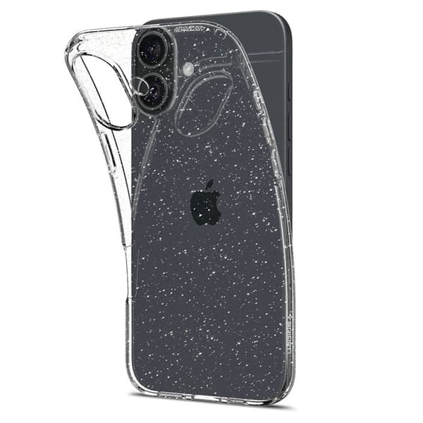 Skyddsfodral - Spigen - iPhone 16 Plus - Crystal Quartz - Semi-rigidh - Glitter
