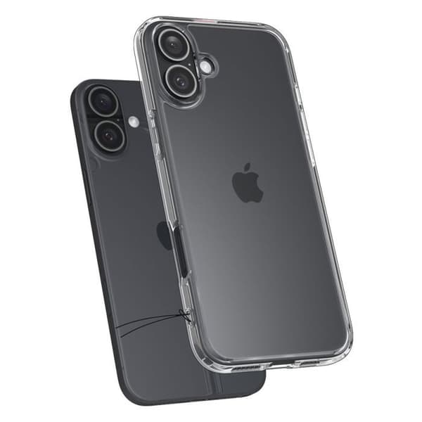 Skyddsfodral - Spigen - iPhone 16 - Semihård - Klar - Optimal skydd
