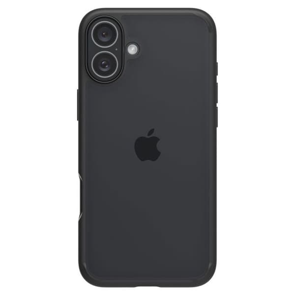 Skyddshölje - Spigen - iPhone 16 Plus - Matt svart - Semi-styv - Elegant