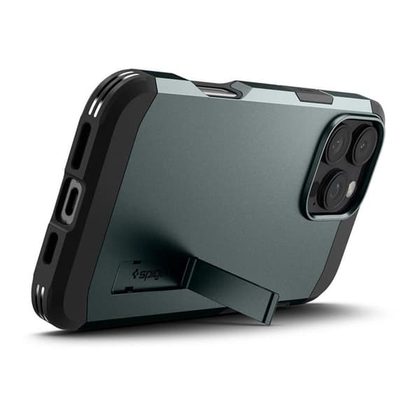 Coque för iPhone 16 Pro Tough Armor MagSafe - Spigen - Abyss Green