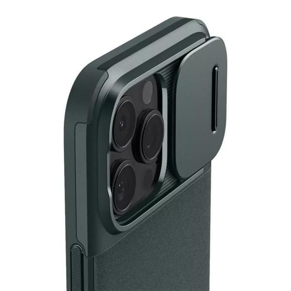 Coque - Spigen - Optik Armor - iPhone 16 Pro Max - Grön Abysse - MagSafe Kompatibel