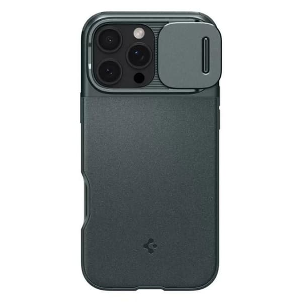 Coque - Spigen - Optik Armor - iPhone 16 Pro Max - Grön Abysse - MagSafe Kompatibel