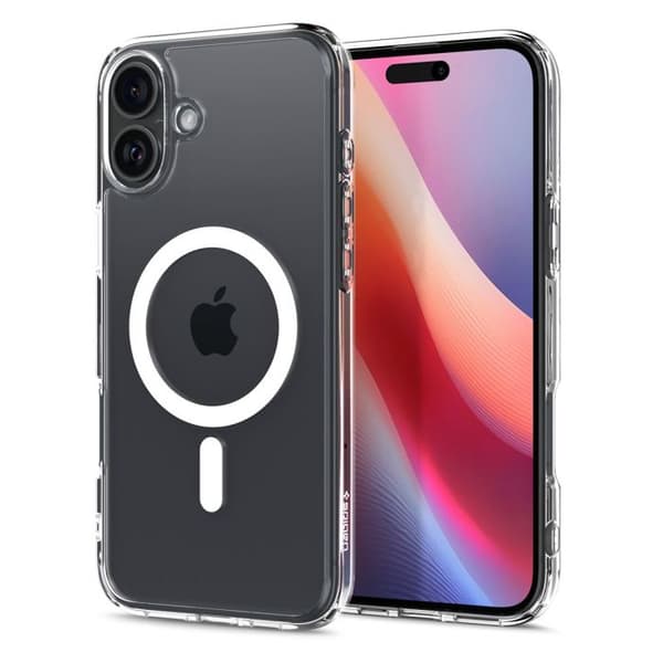 Skydds skal - Spigen - iPhone 16 Plus - Semi-rigid - MagSafe - Vit