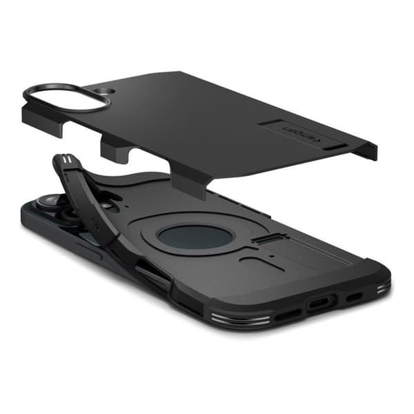 Skyddsskal - Spigen - iPhone 16 Plus - Tough Armor MagSafe - Svart - Elegant