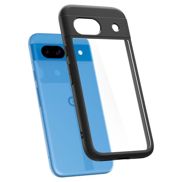 Skyddsfodral - SPIGEN - Ultra Hybrid - Svart Matt - Ultimatan skydd - Kompatibel med Google Pixel 8a