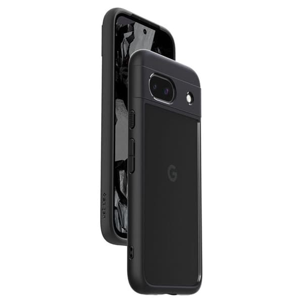 Skyddsfodral - SPIGEN - Ultra Hybrid - Svart Matt - Ultimatan skydd - Kompatibel med Google Pixel 8a