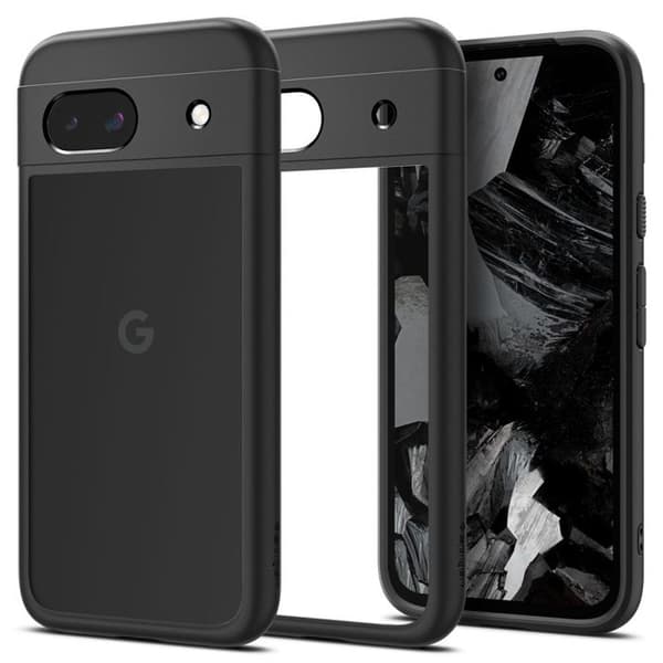Skyddsfodral - SPIGEN - Ultra Hybrid - Svart Matt - Ultimatan skydd - Kompatibel med Google Pixel 8a